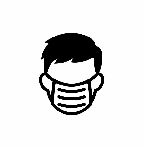Man with Face Mask Icon
